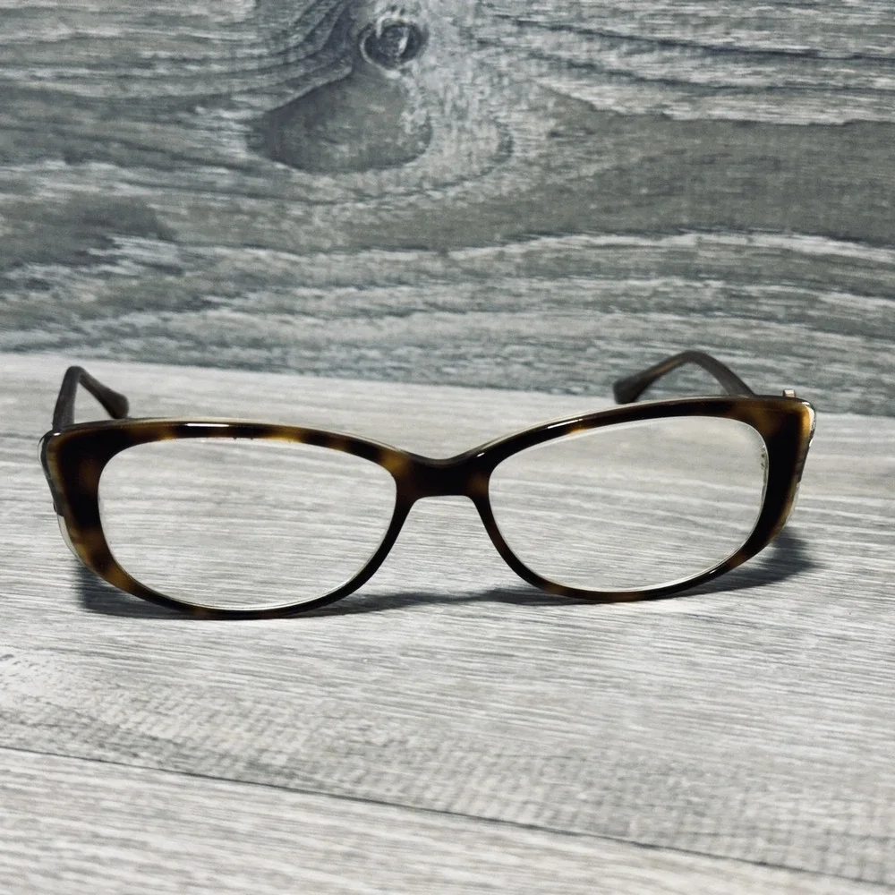 Judith Leiber JL1655 Eyeglass Frames Women 52-15-135 Brown Tortoise Rectangular